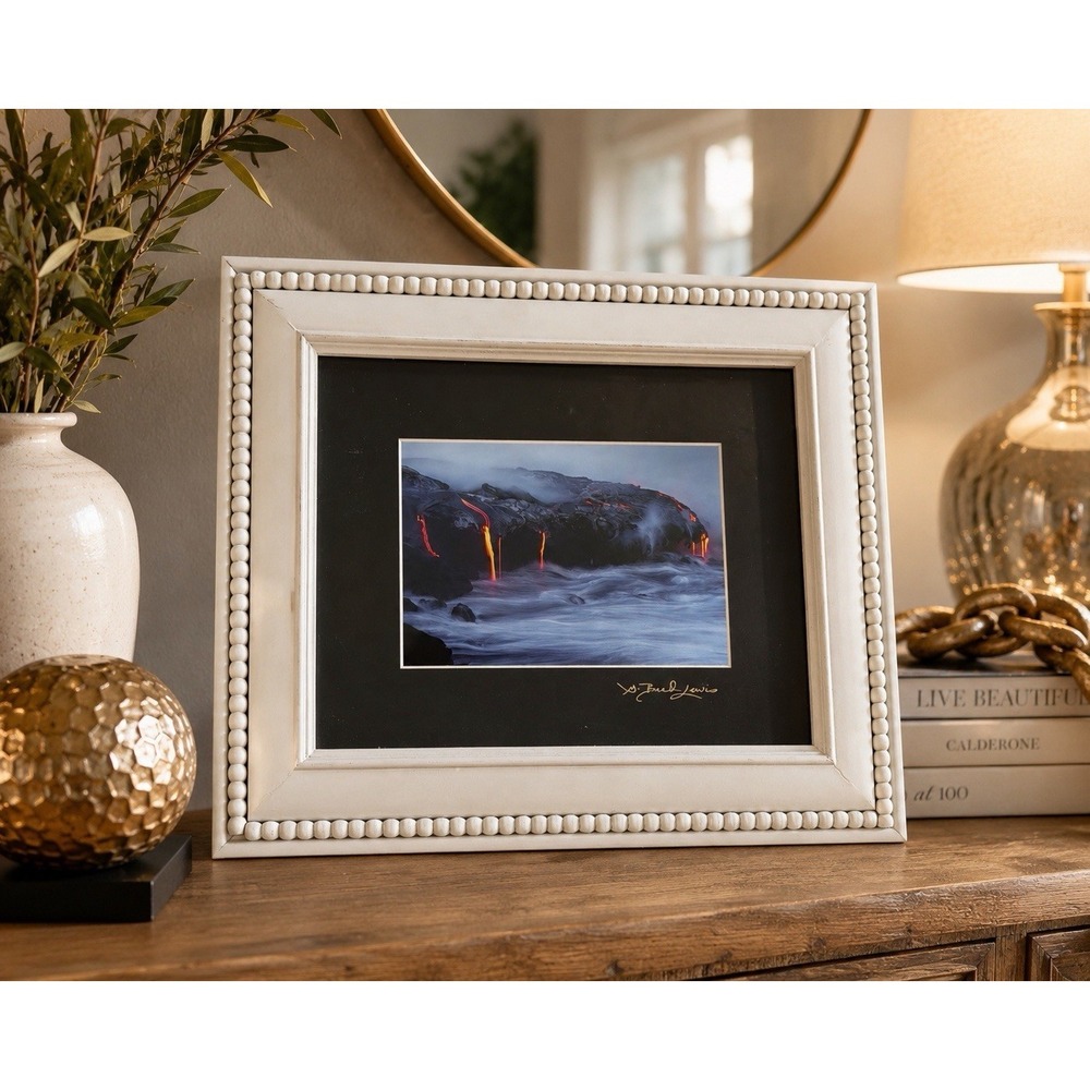 "CREATION" Kilauea Volcano HAWAI'I Hawaii 5x7 Photo Print By G Brad Lewis Framed